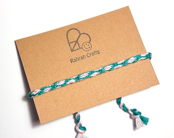 Cherry Blossom Kumihimo Bracelet - Hand Woven Japanese Braid, Vegan