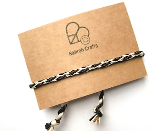 Bracelet - Leopard print wrap Japanese braid Kumihimo rounded animal Cheetah wristband vegan big cat wild gift festival Japan punk cream eco