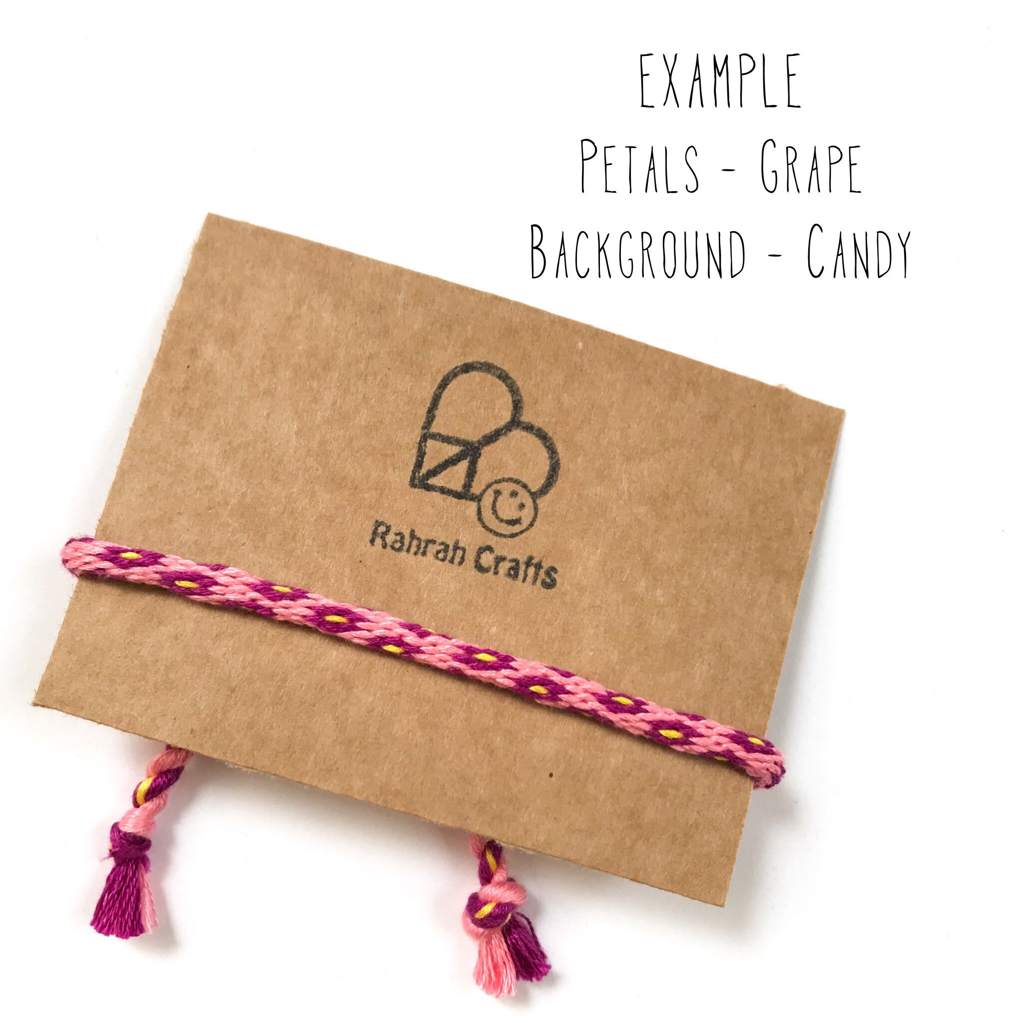 Custom - Choose Your Colours Flower Japanese Braid Bracelet