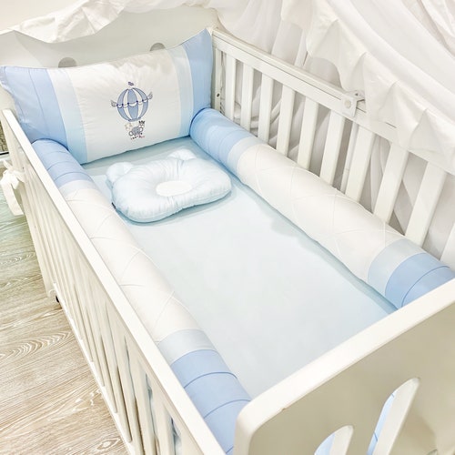 White Crib Bedding Set Neutral Baby Girl Crib Bedding Set Crib Etsy
