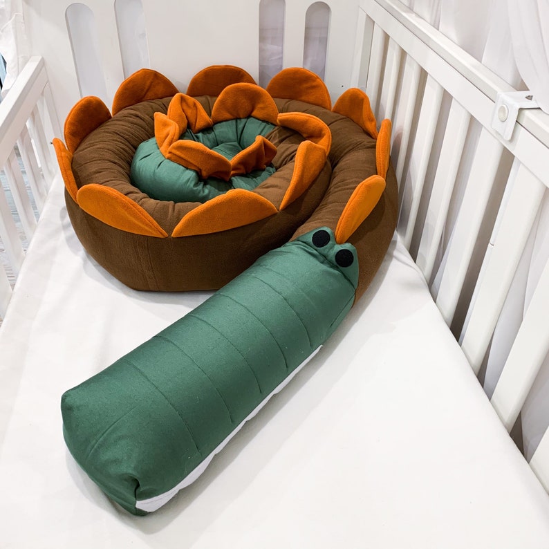 Bed bumper Safari crib bumper Cot bumper green brown Etsy