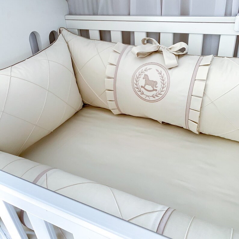 Crib bumper set bed bumper crib bedding set cot bumper Etsy