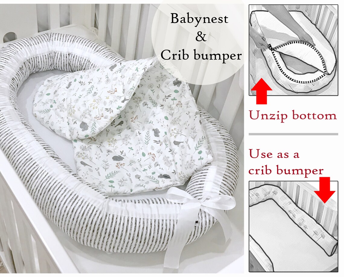 Babynest Bed Baby Nest Baby Cocoon Sleep Nest Cosleeper Etsy