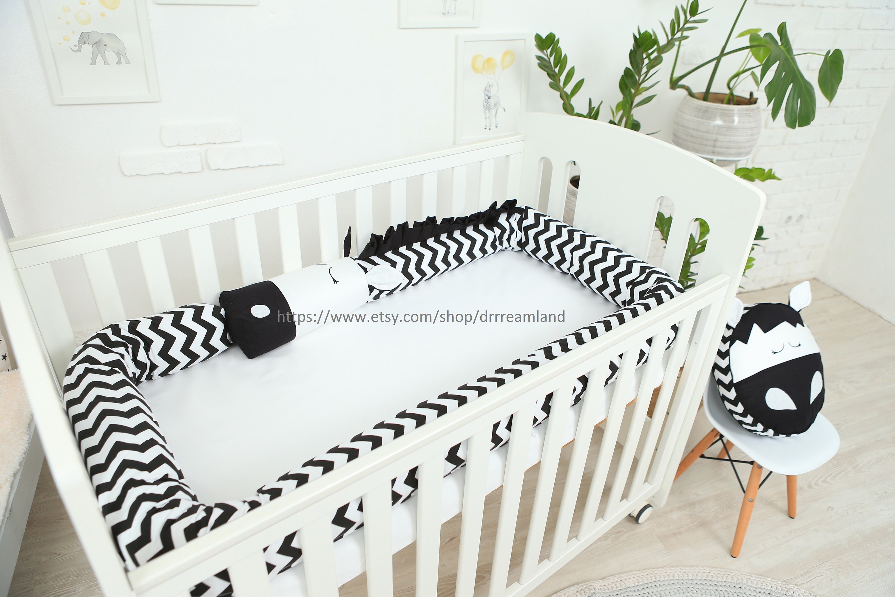 Nursery Decor Nursery Bunting Crib Bumper Baby Bedding Etsy