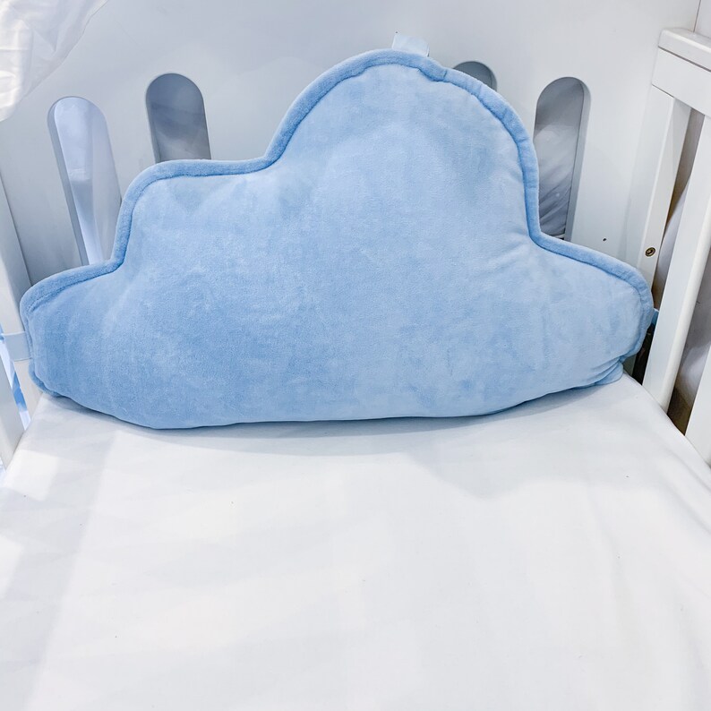 Cloud Crib Bumper Cloud Pillow Cotton Cot Bumper Etsy
