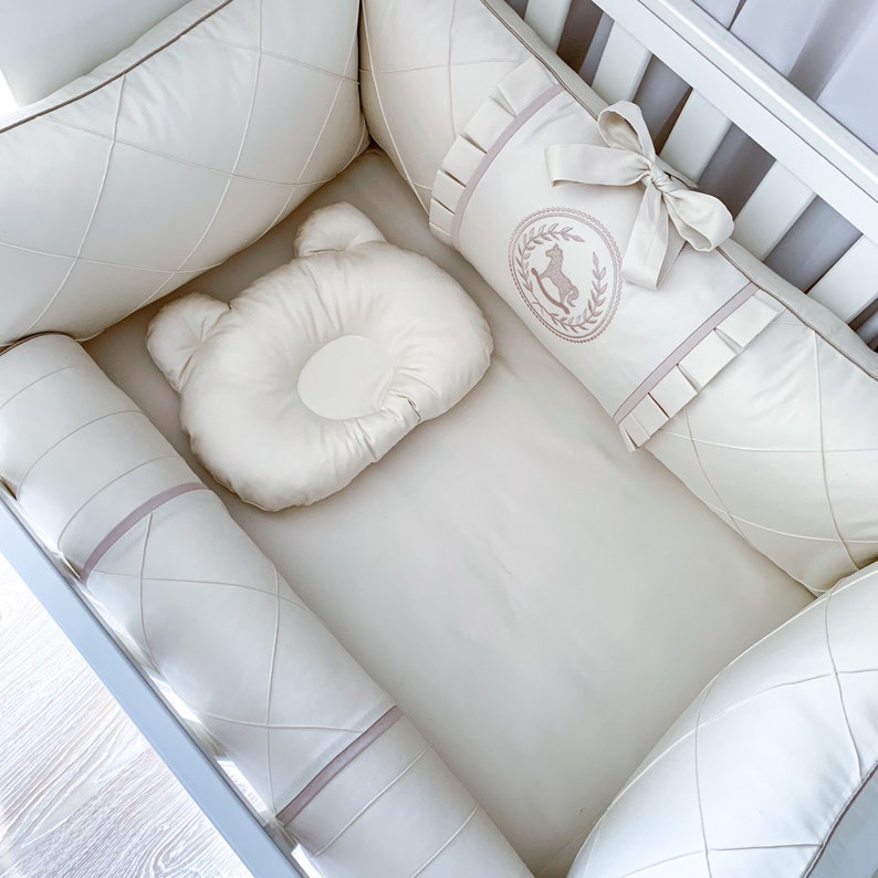 Crib bumper set bed bumper crib bedding set cot bumper Etsy