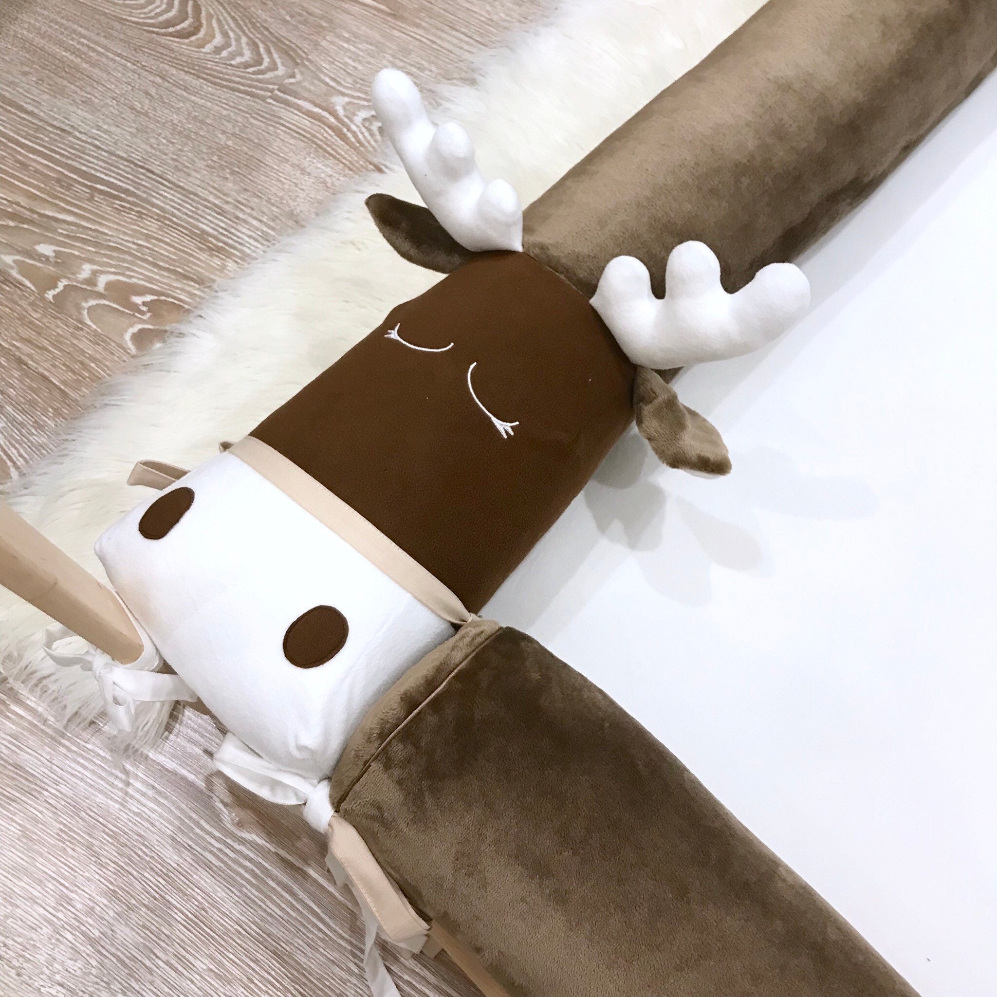 House Bed Frame Bumper Deer Bedding Full Woodland Crib Etsy