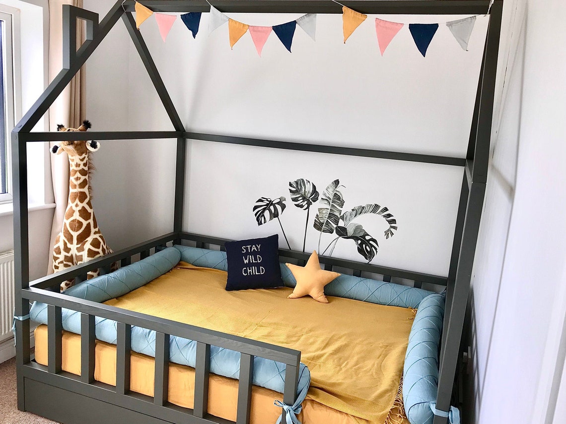 Bed bumper custom bumper twin bed bumper toddler bumper Etsy