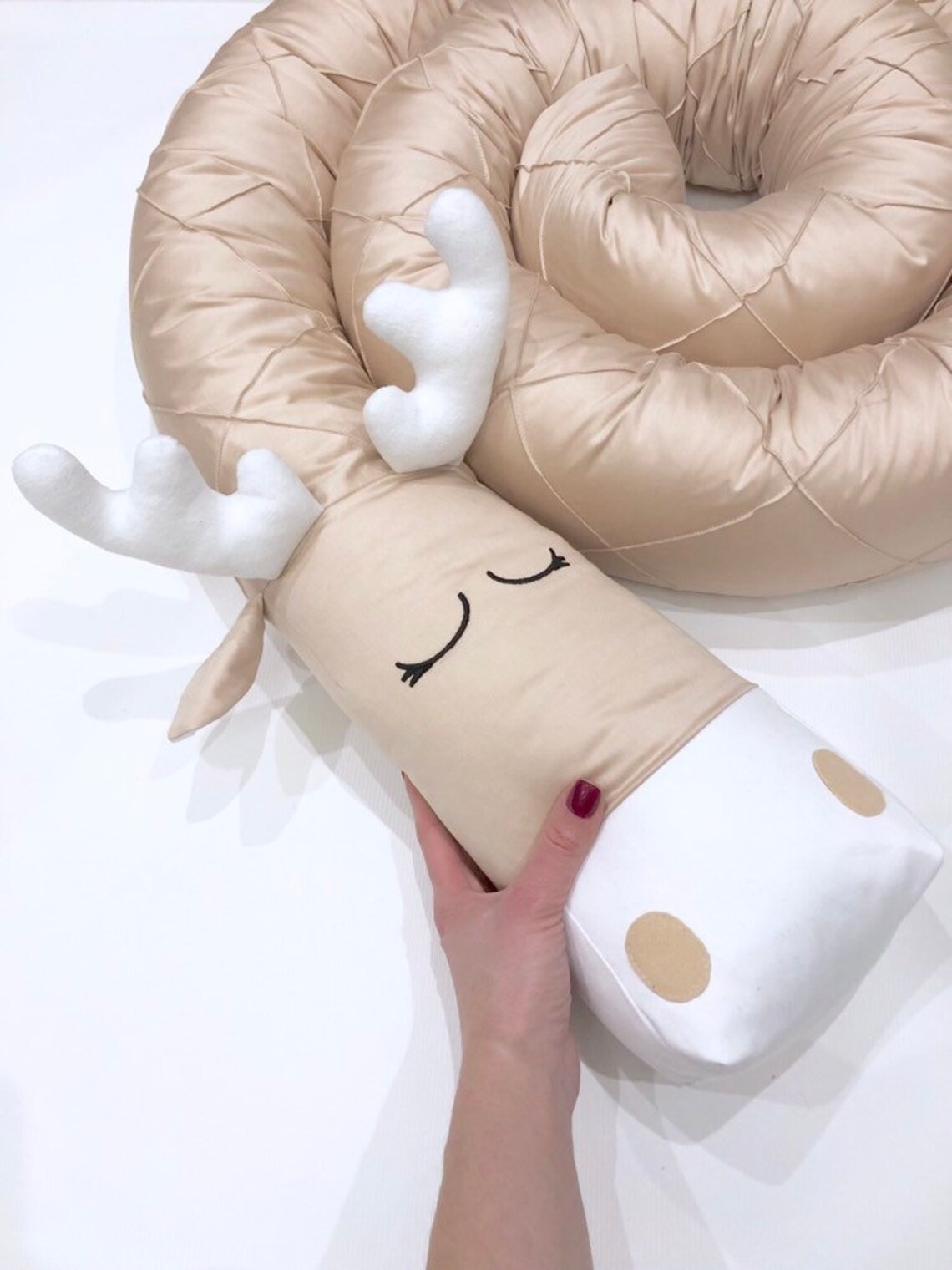 Baby Bed Bumper Twin Bed Bumper Moose Crib Bumper Toddler Etsy