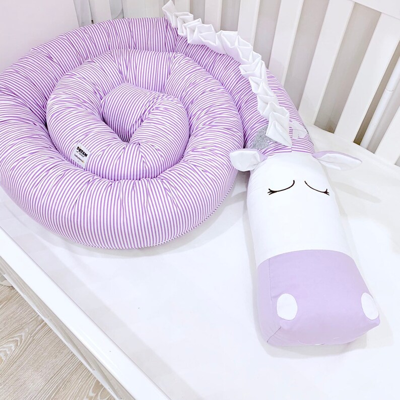 Violet Crib Bumper Violet Horse Bedding Lavender Crib Etsy