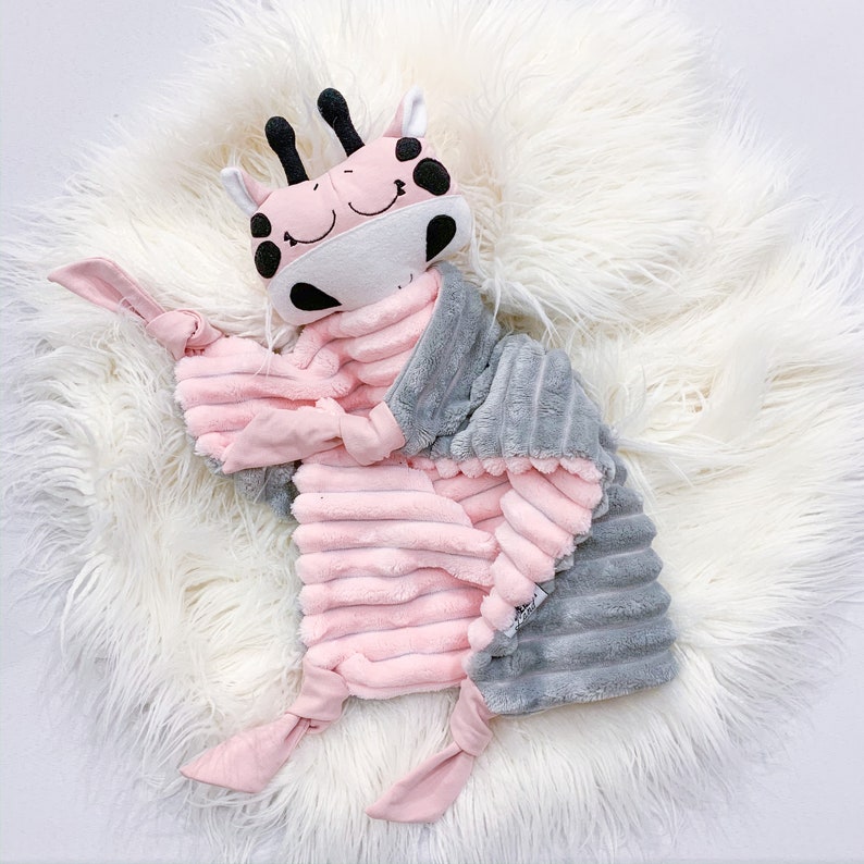 Personalized animal lovey blanket for a baby shower gift boy Etsy