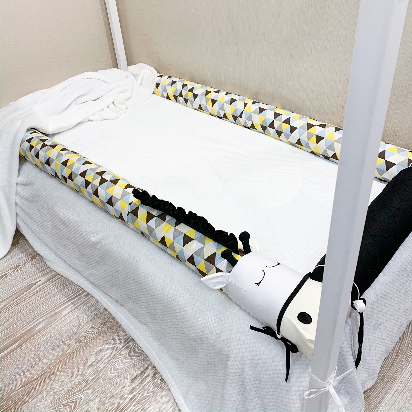 Wooden house bed bumpers set Children bed bumpers Toddler bed Etsy