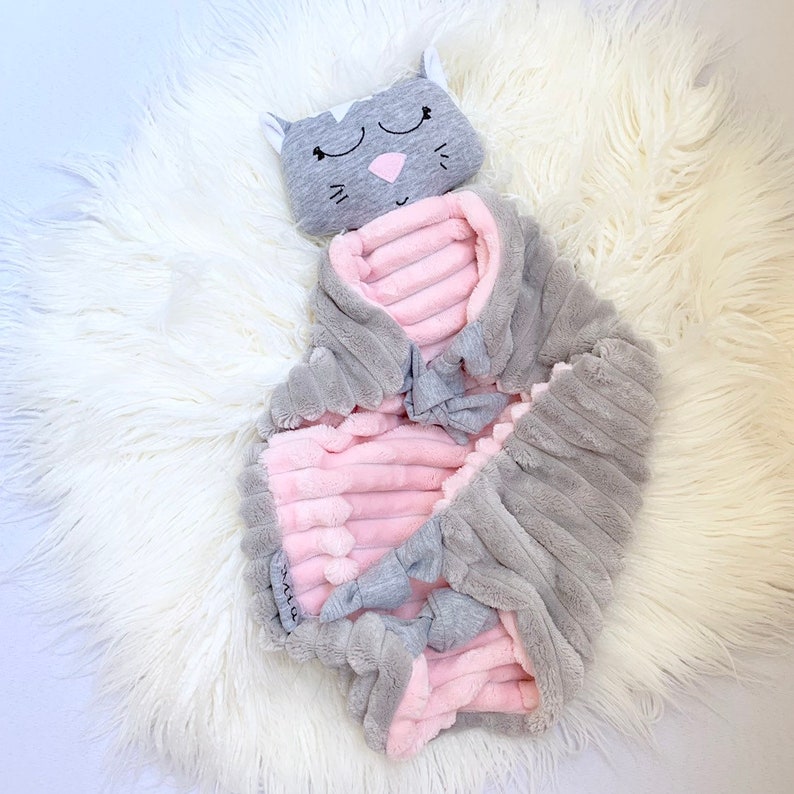 Cat LOVEY Plush Toy Baby Gift Baby Comforter Babygift Baby Etsy
