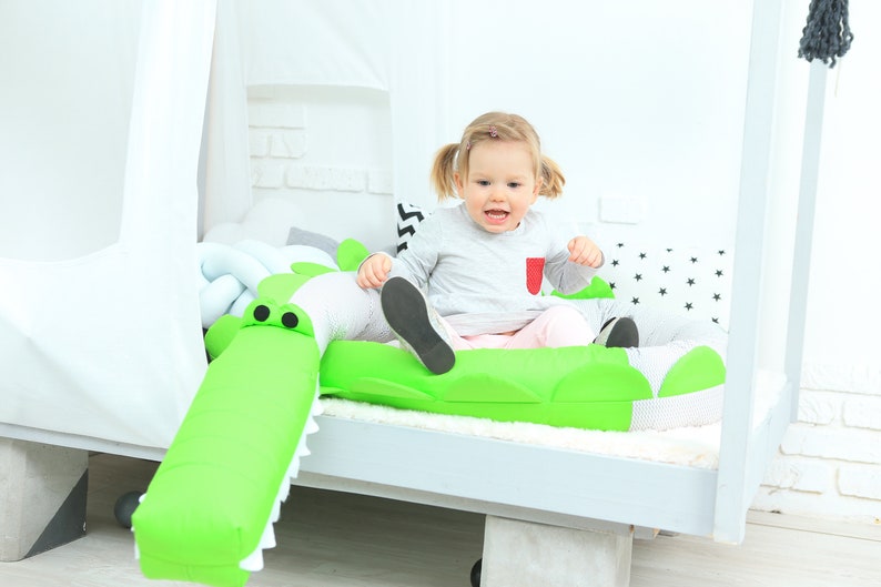 Safari Crib Bumpers Baby Crib Bumper Crocodile Crib Bumper Etsy