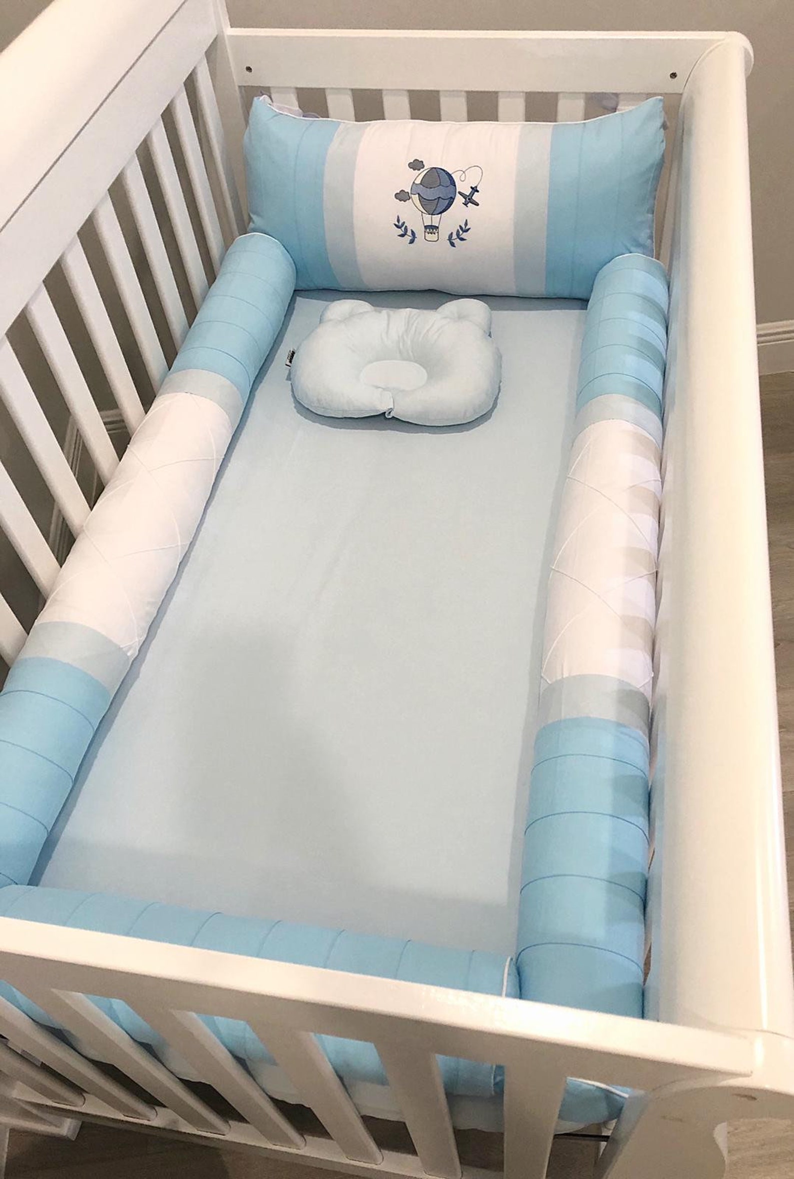 Crib bumper sets crib bumper pads blue baby bedding custom Etsy