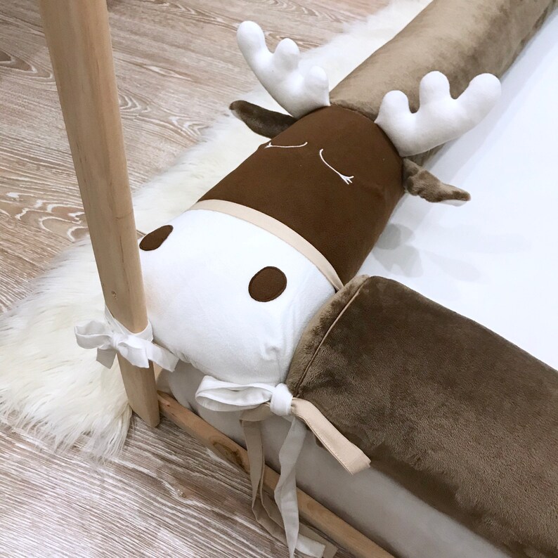 House bed frame bumper deer bedding full woodland crib Etsy
