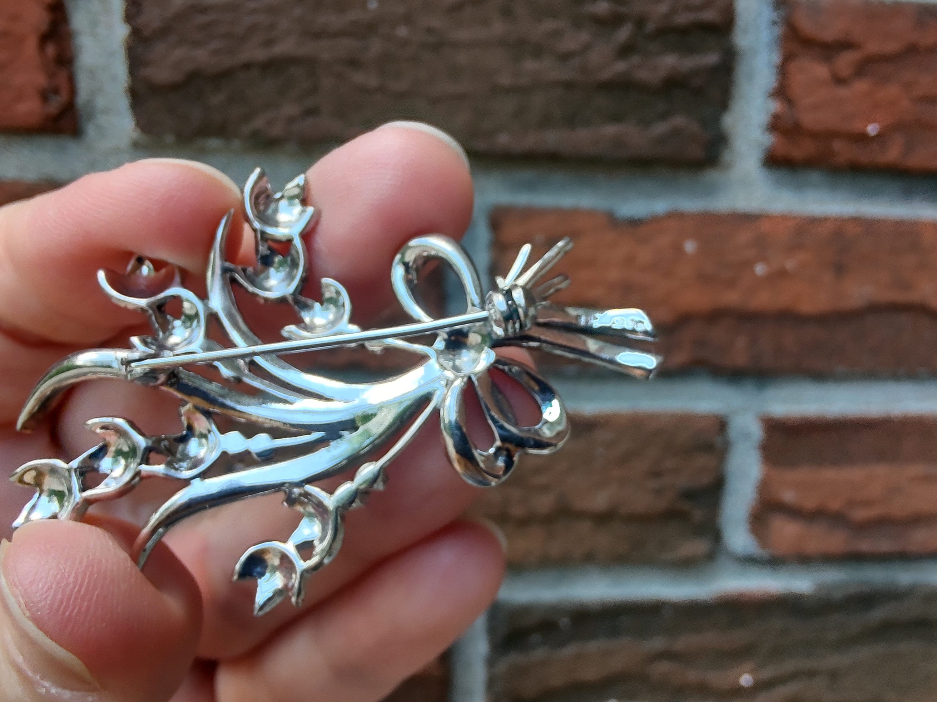 ヴィンテージ マーカサイト スターリング シルバー ブローチ Z3 - Etsy