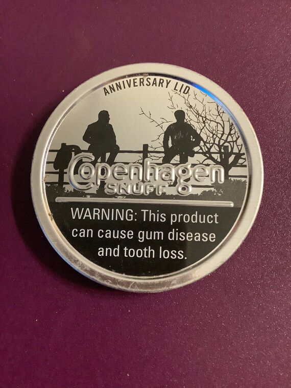 Copenhagen Snuff Anniversary Lid at the Fence Etsy