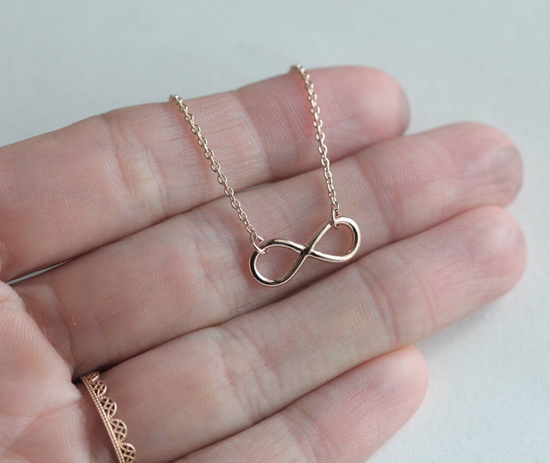 Rose Gold Infinity Anklet, Gold Anklets for Women, Rose Gold Ankle Bracelet, Beach Foot Bracelet