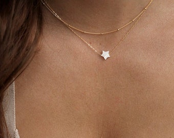 Pearl Star Necklace - Etsy