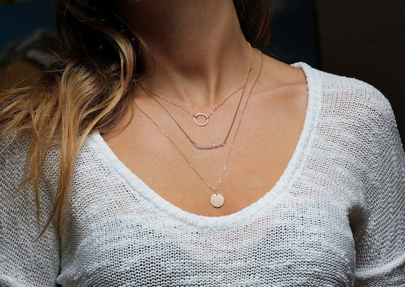 Dainty Moonstone Pendant on 14k Gold Fill – JFOX Jewelry