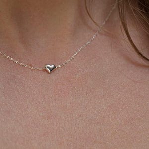 Herz Anhänger Halskette • Kleines Herz • Gold Herz Halskette • Sterling Silber Herz • Jeden Tag Halskette • Weihnachtsgeschenk