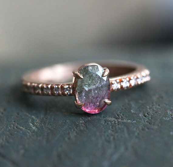 Watermelon Tourmaline Ring | Moddlinc | High Quality Diamonds