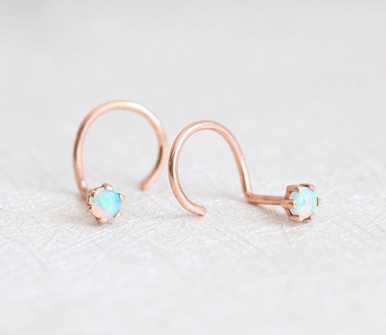 Opal Hoop Earrings, Gold Small Hoops, Ear Jacket Minimalist, Opal Ear Cuff Jewelry, Front Back Earrings, Ear Climber image 4