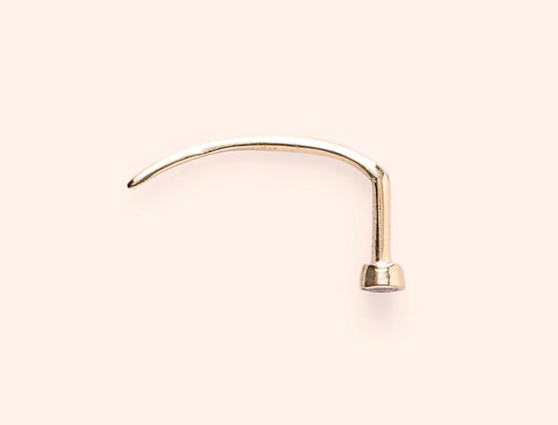 Huggie earrings, Mini hoop earrings, Tiny second hole studs, Diamond earrings, Curved bar pins image 3