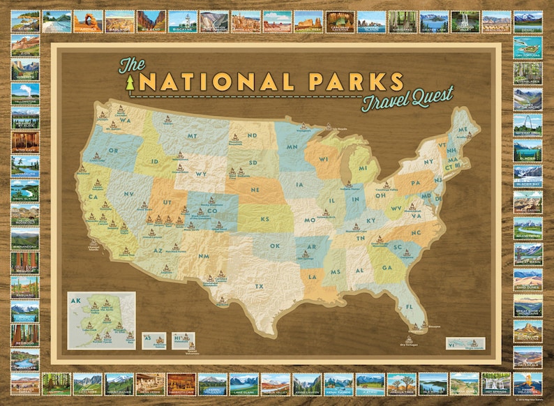 National Parks Travel Quest Poster image 4