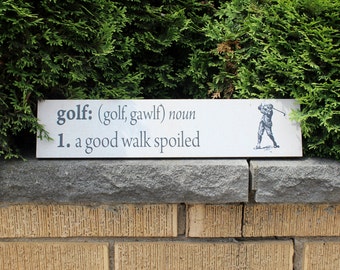 Golf (A Good Walk Spoiled) Plaque