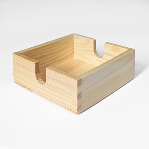 Wooden Coaster Holder (Holds 4, 4x4 inch coasters) NOTE: When you order a set of our 4 coasters this box is already included.