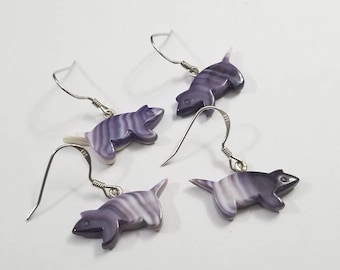 1 Pair of Wampum jewelry Fox Earrings*promo photo
