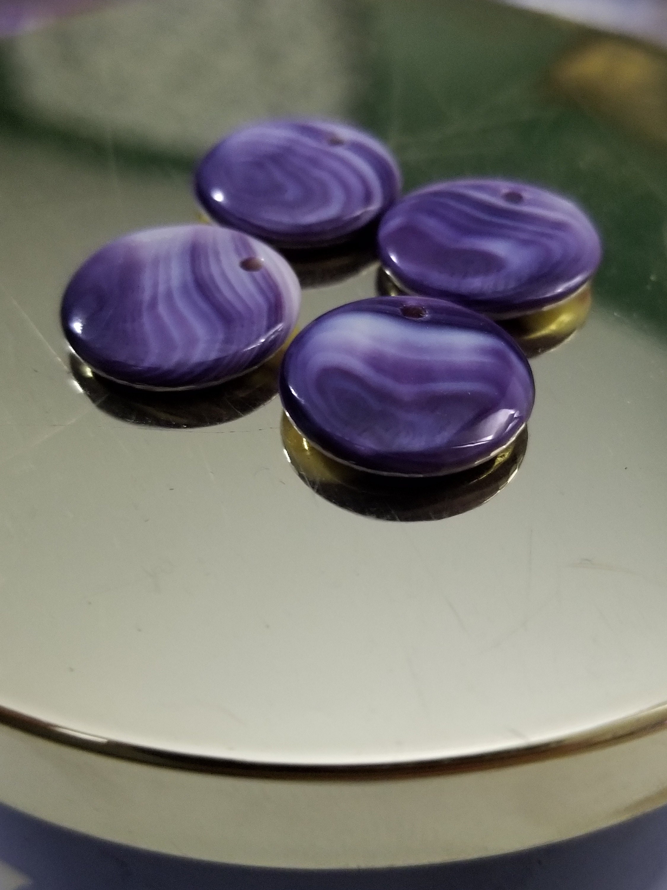 1 Top Drilled Wampum promo Photo Colors May Vary Etsy