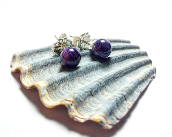 PEARL Stud 1 pair of 5, 6, 7mm Quality Wampum jewelry earring *promo photo