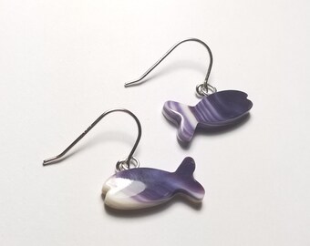 1 Pair of Fish Wampum jewelry Earrings*promo photo