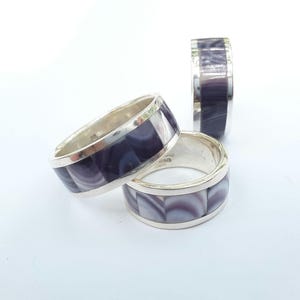 1 FULL BAND WAMPUM sterling silver ring*promo photo