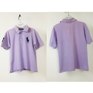Vintage 80&#39;s Shirt Polo Puple color. “Ralph Lauren”UK10/12 EU38/40