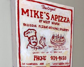 Pizza Box Painted Portrait—commission art inspired by your favorite pizza shop