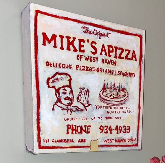 Pizza Box Painted Portrait—commission art inspired by your favorite pizza  shop