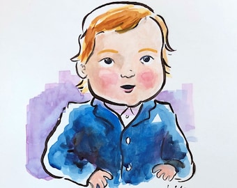 Watercolor of Your Child by Jarrett J. Krosoczka