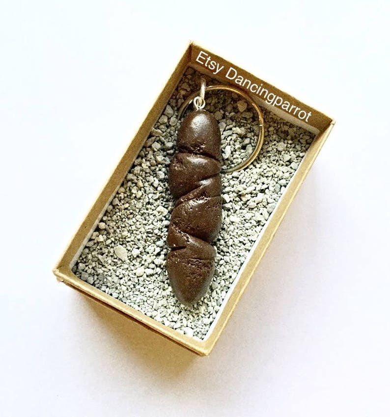 Cat Poop Keychain Handmade Poop Keychain Poop Accessories Etsy