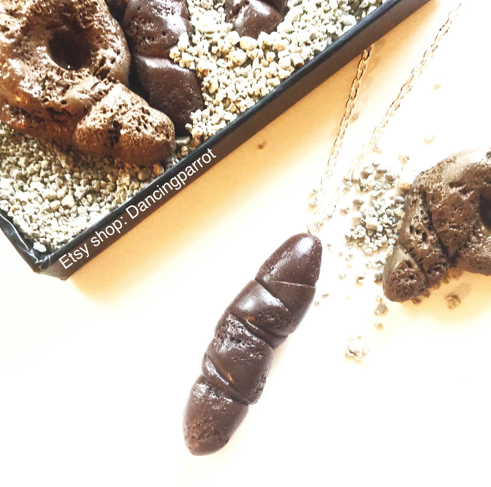 Cat Poop Necklacekitty Poop Necklacerealistic Poop Etsy