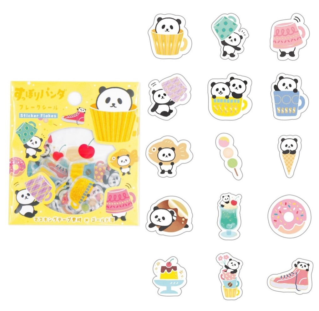 2 Bags Japanese Kawaii Sticker Flake Sets Kawaii Sticker Etsy