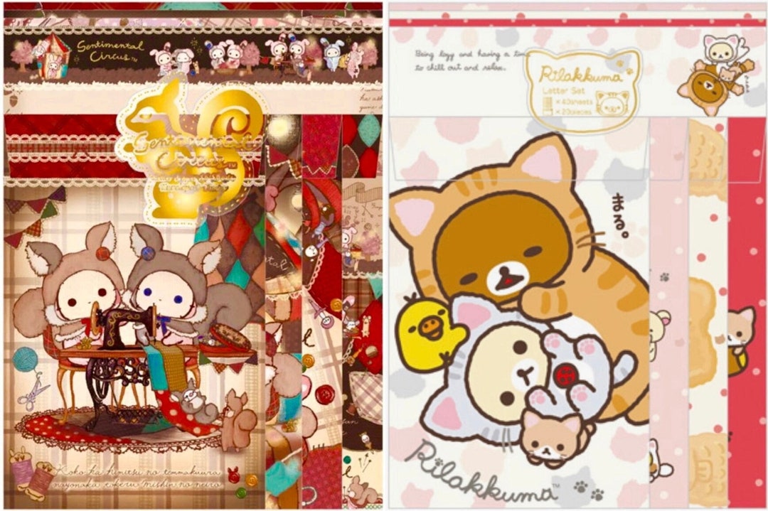 8 Sanx Letter Set Samples,kawaii Stationery,japanese Sanx Stationery