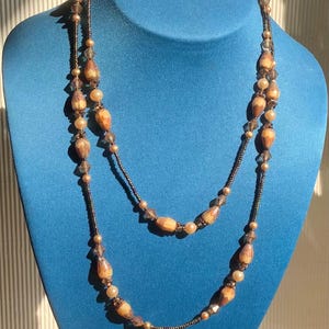 Long Beaded Rope Necklace