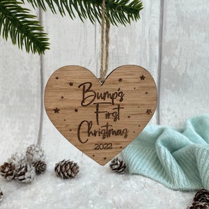 Bumps 1st Christmas Bumps First Christmas Decoration From the Bump First Christmas Bump Gift Baby Shower Gift Pregnancy Present image 1