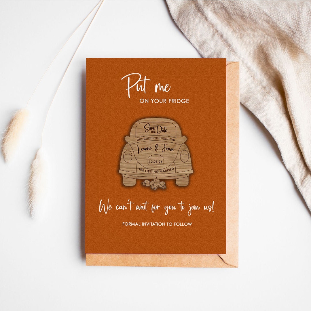 Wooden Save the Date Save the Date Car Save Etsy