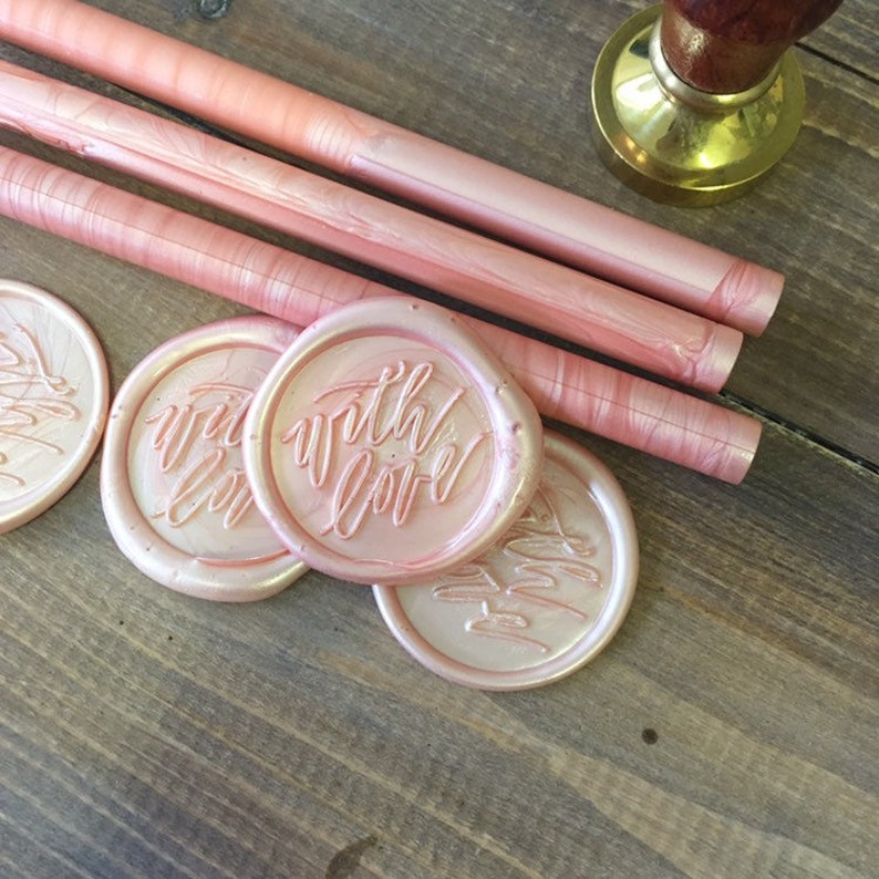 Wax Seal Stamp Self Adhesive Wax Seal With Love Wax Seal Etsy