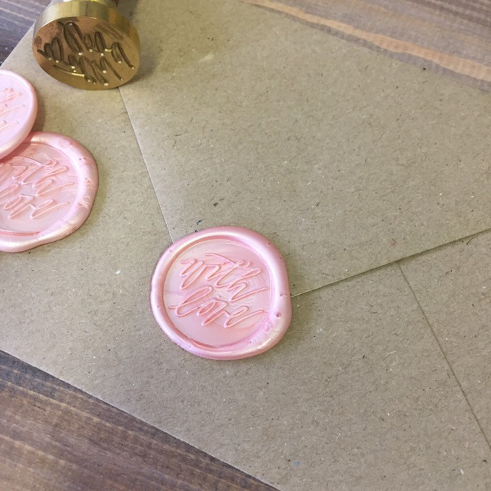 Wax Seal Stamp Self Adhesive Wax Seal With Love Wax Seal Etsy